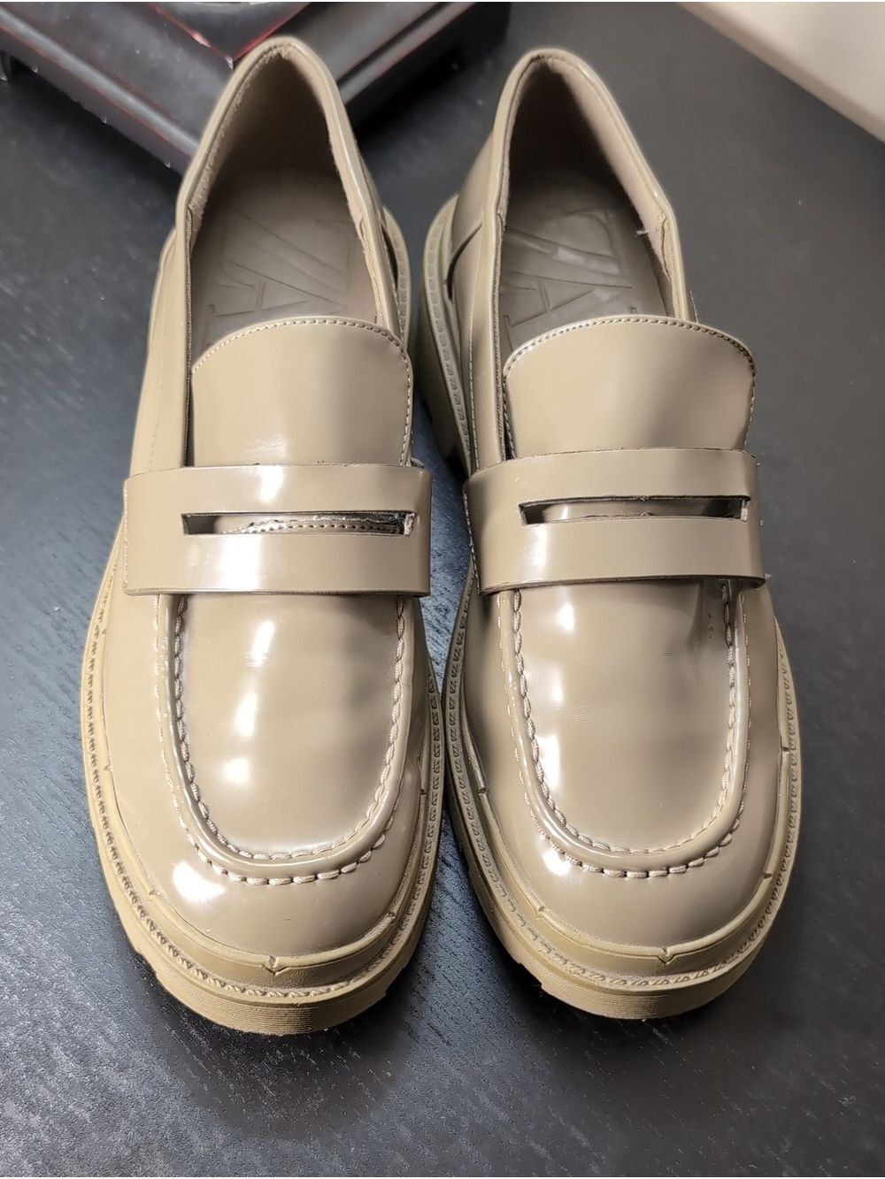 Zara Lug Sole Chunky Loafers Size 7.5